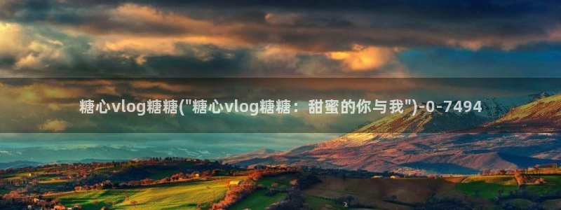 糖心vlog视频观看